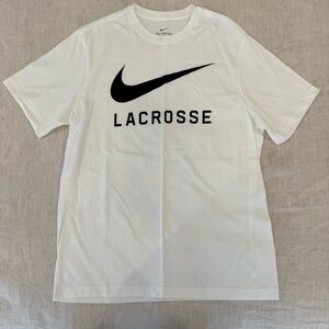 Nike White Short Sleeve Lacrosse Tee